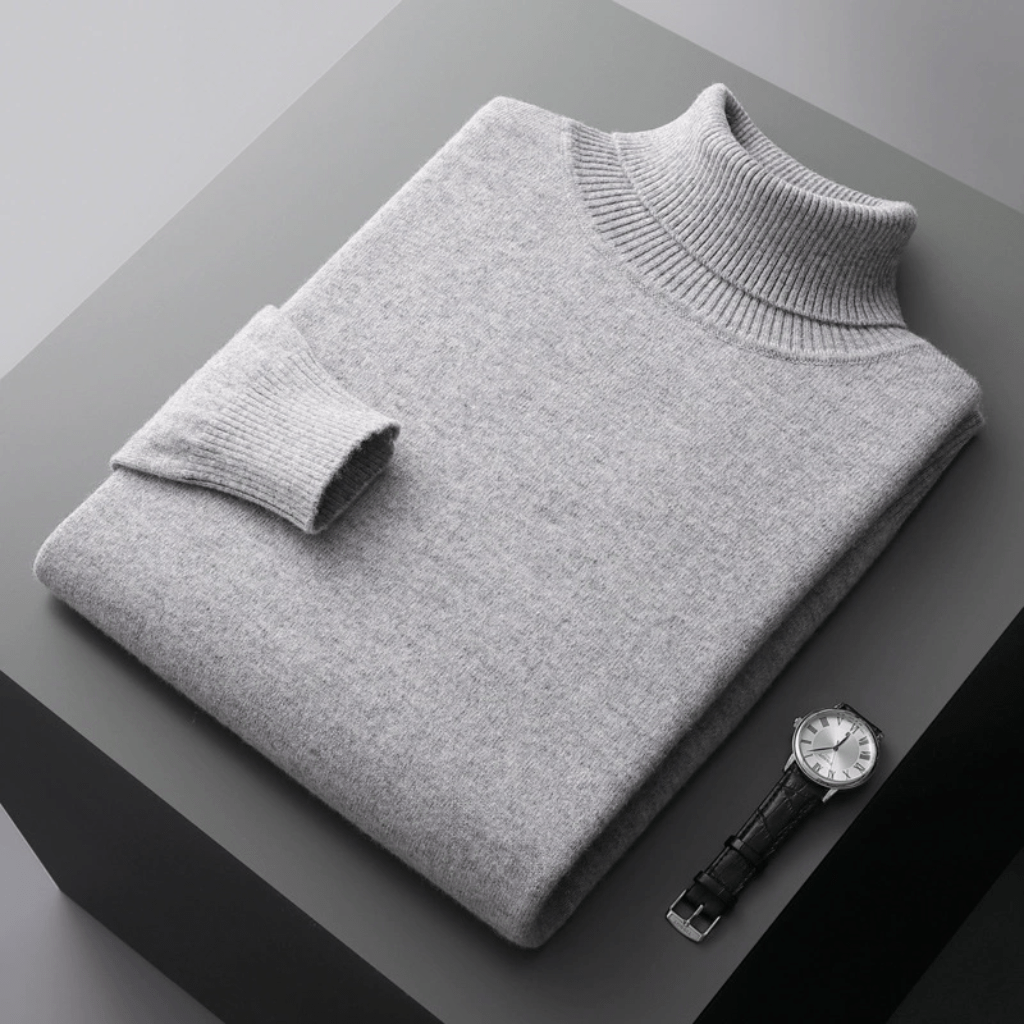 Ethan | Classic Turtleneck Wool Sweater - Rob Stevenson
