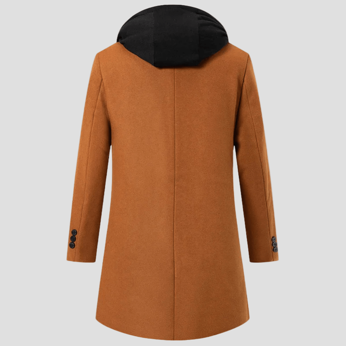 Archer | Hooded Wool Overcoat with Quilted Lining - Rob Stevenson