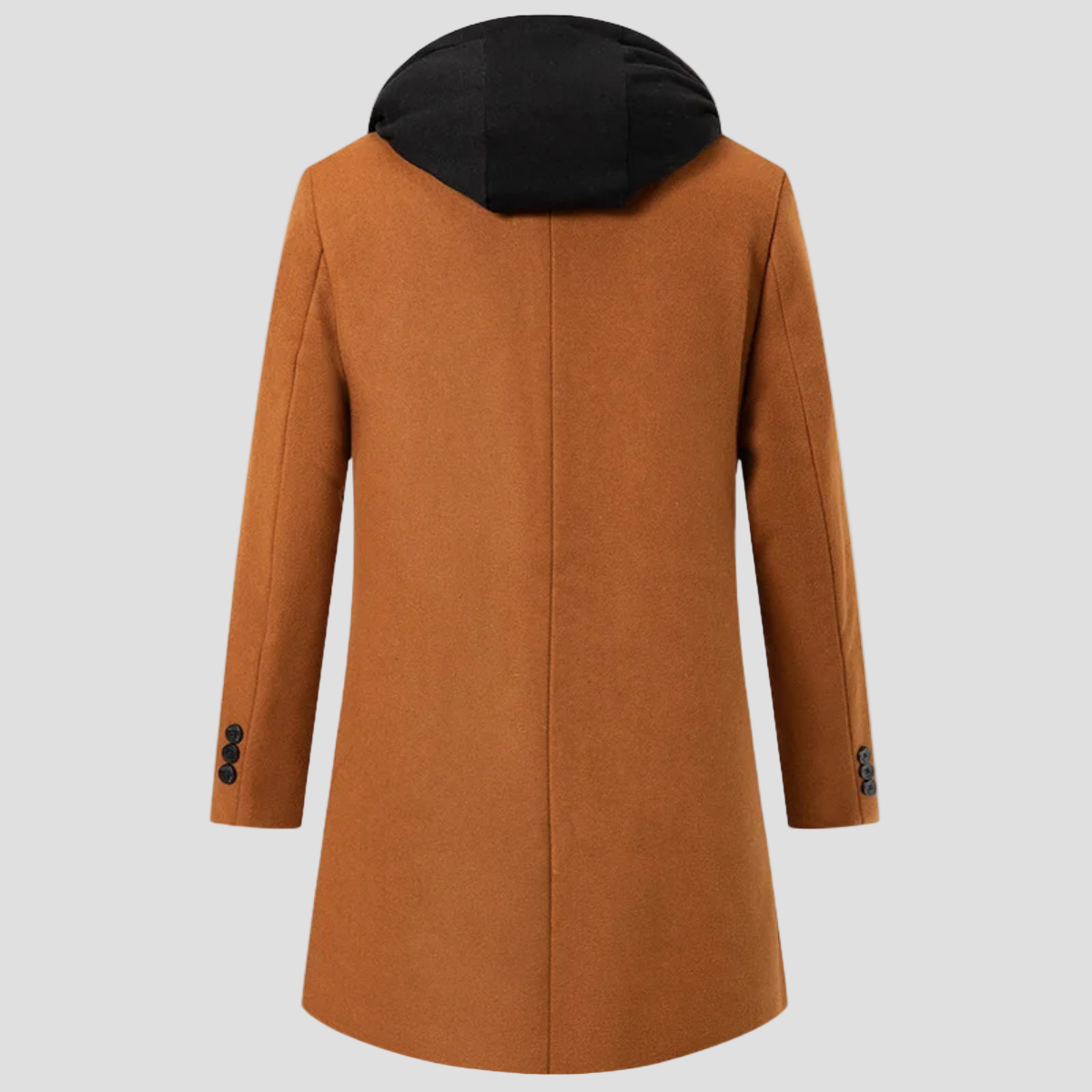 Nathan | Hooded Wool Overcoat