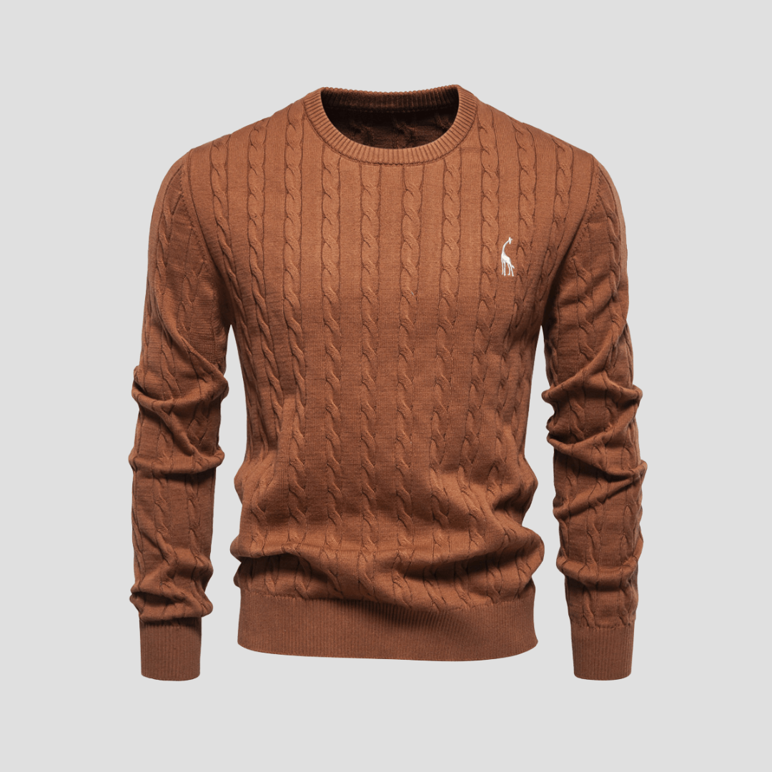 Blake | Men’s Cable Knit Crewneck Sweater - Rob Stevenson