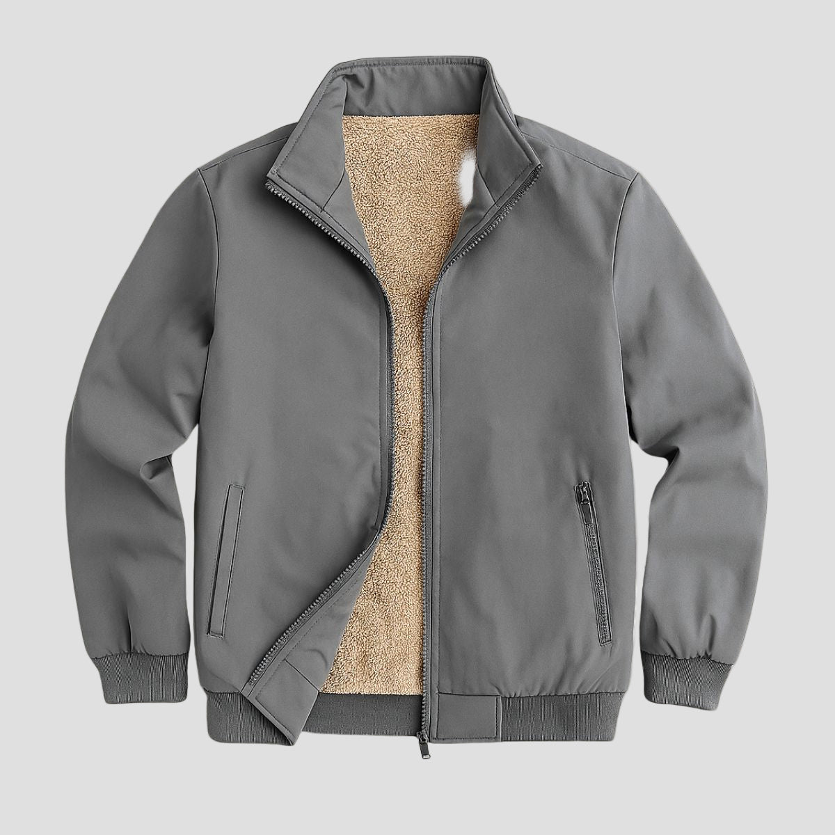 Ashbury | Fleece Lined Windbreaker Bomber Jacket for Men - Rob Stevenson
