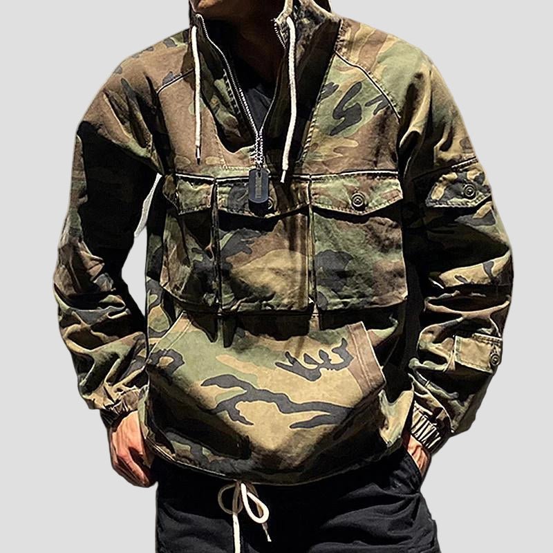 Lachlan | Outdoor Multi - Pocket Camo Pullover Hoodie - Rob Stevenson