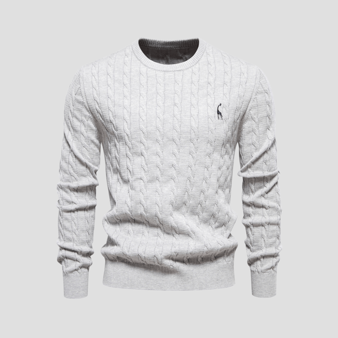 Blake | Men’s Cable Knit Crewneck Sweater - Rob Stevenson