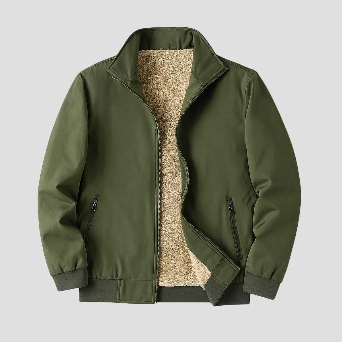 Ashbury | Fleece Lined Windbreaker Bomber Jacket for Men - Rob Stevenson