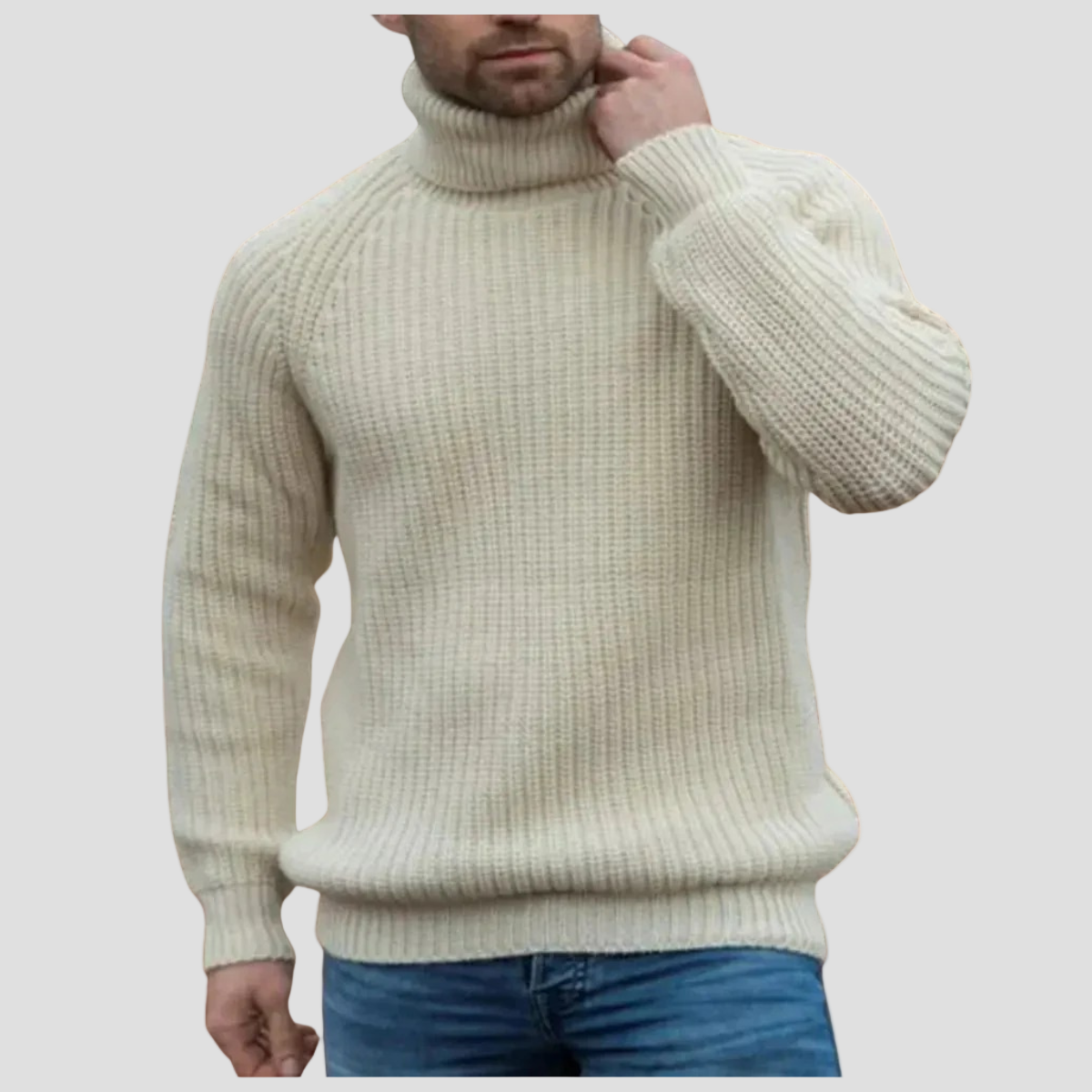 Ethan | Chunky Wool Turtleneck Sweater