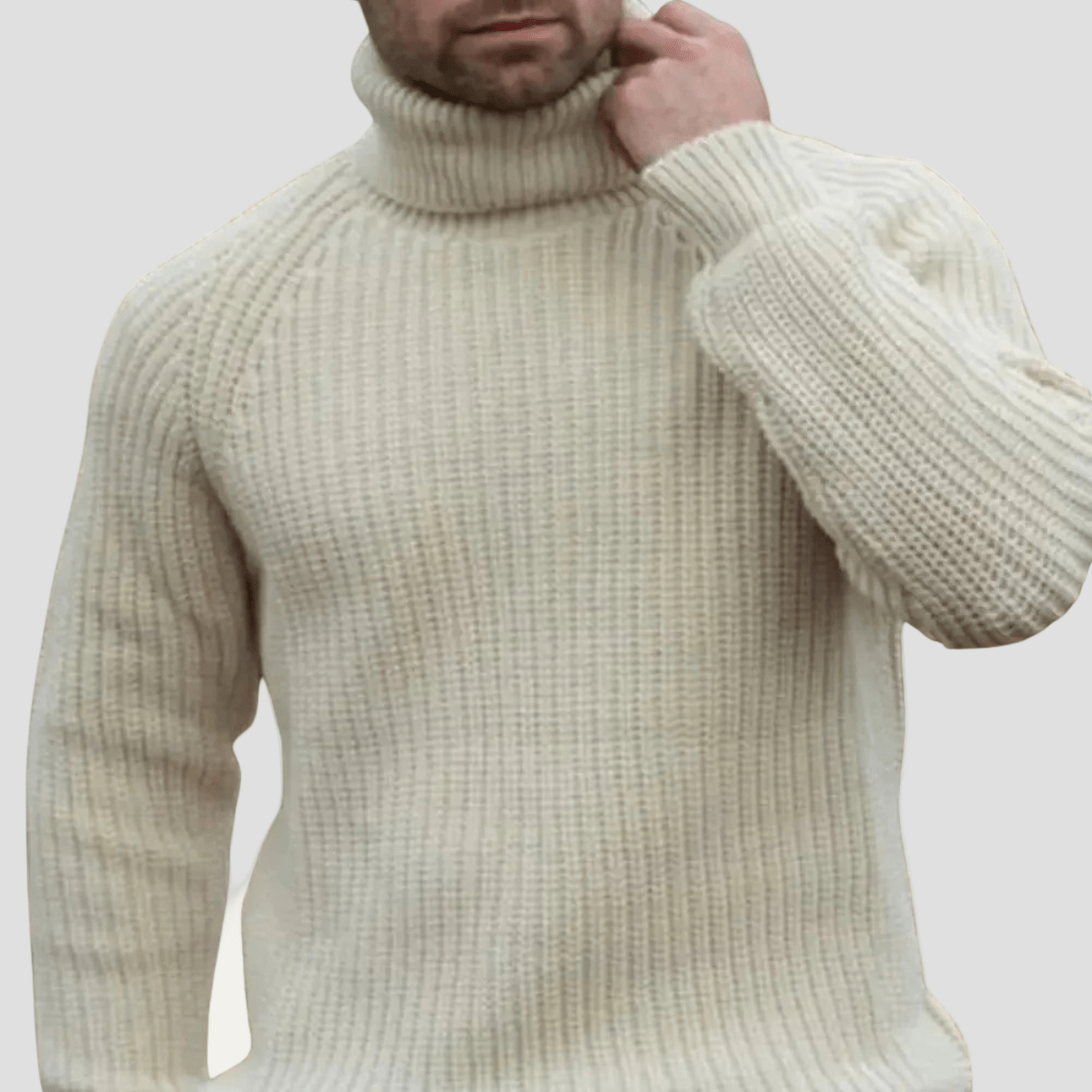 Ethan | Chunky Wool Turtleneck Sweater - Rob Stevenson