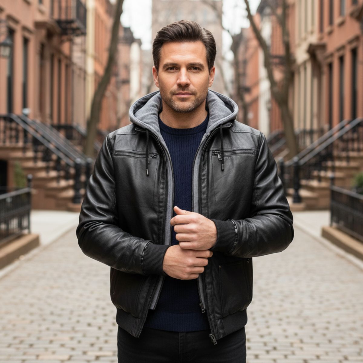 Ashford | Modern Warm Leather Jacket for Men - Rob Stevenson