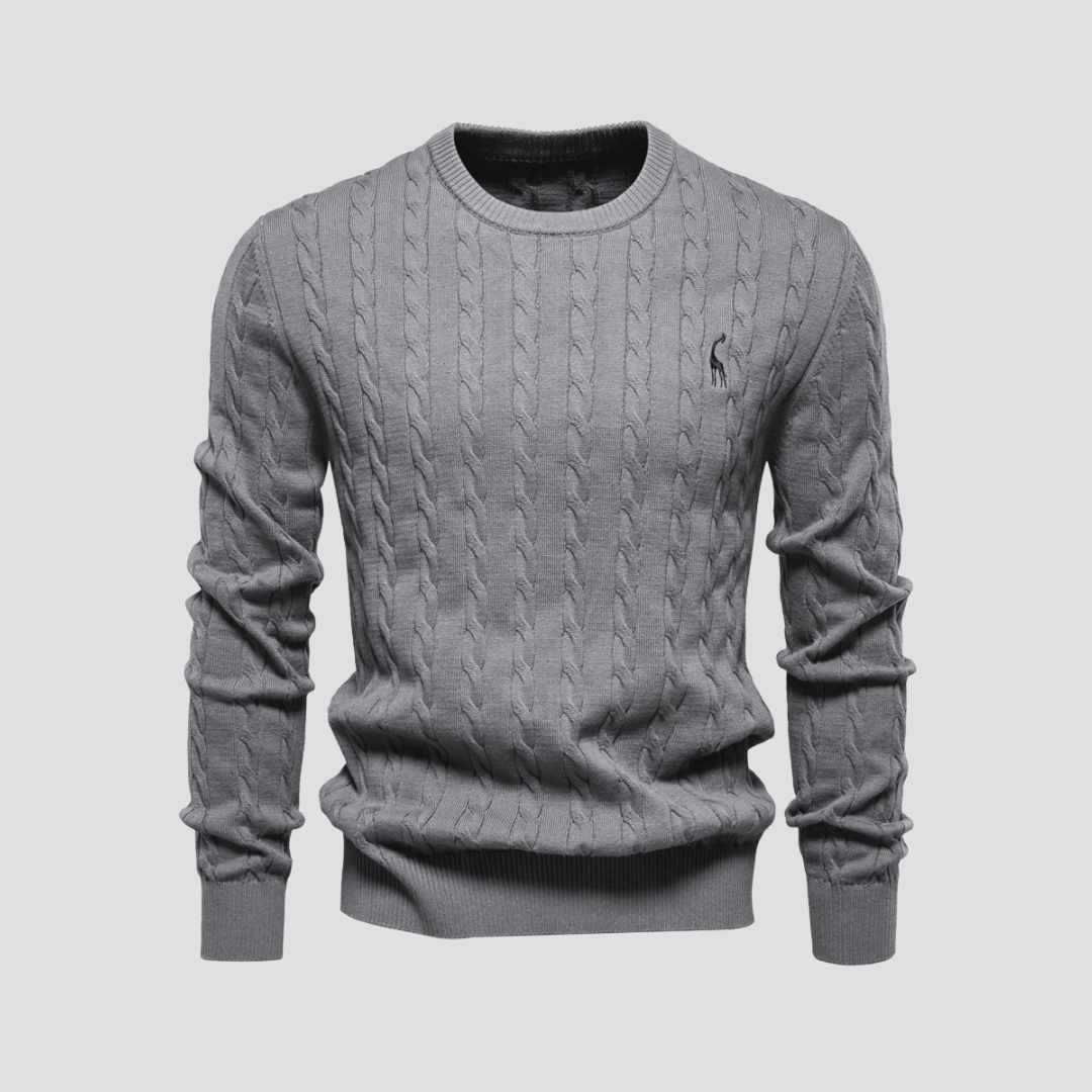 Blake | Men’s Cable Knit Crewneck Sweater - Rob Stevenson
