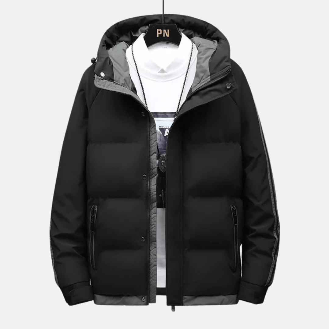 Theo | Hip - Length Quilted Puffer Winter Jacket - Rob Stevenson
