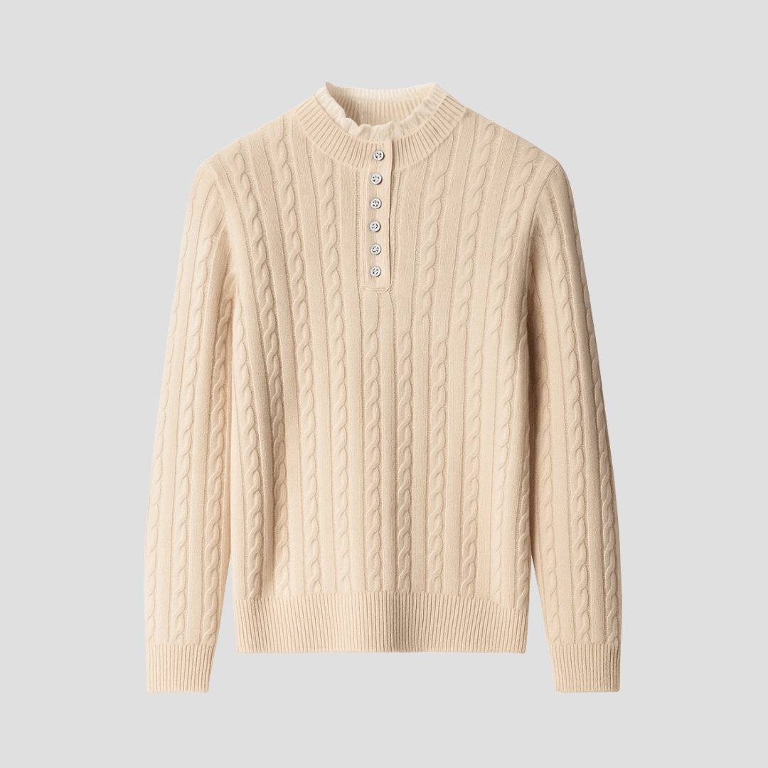 Theodore | Cable Knit Button Sweater - Rob Stevenson