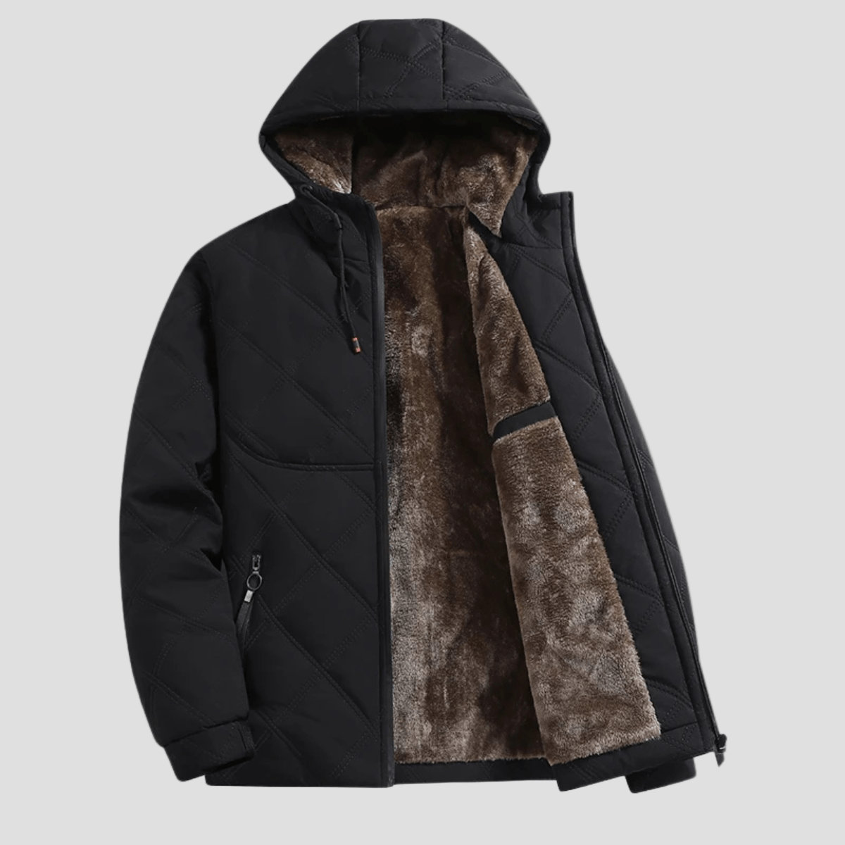 Colebrook | Hooded Quilted Fleece Lined Winter Jacket - Rob Stevenson