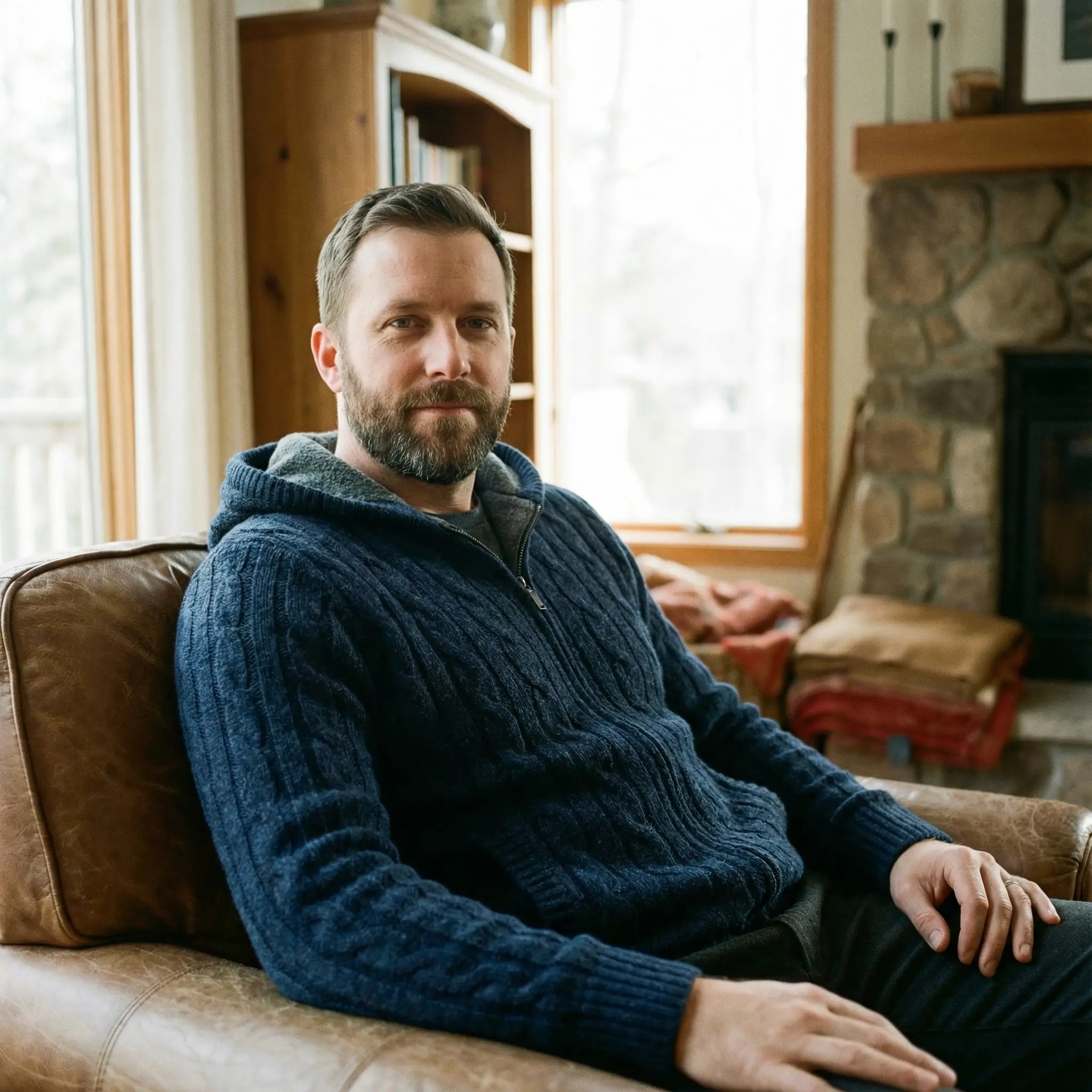 Gavin | Cozy Wool Hooded Sweater - Rob Stevenson