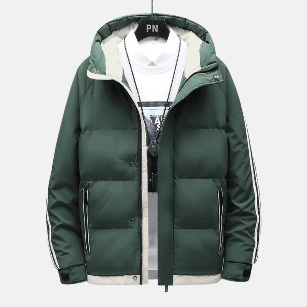 Theo | Hip - Length Quilted Puffer Winter Jacket - Rob Stevenson