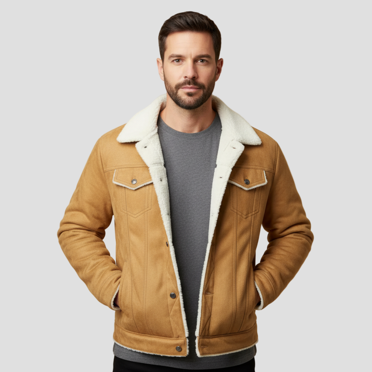 Owen | Shearling Leather Jacket