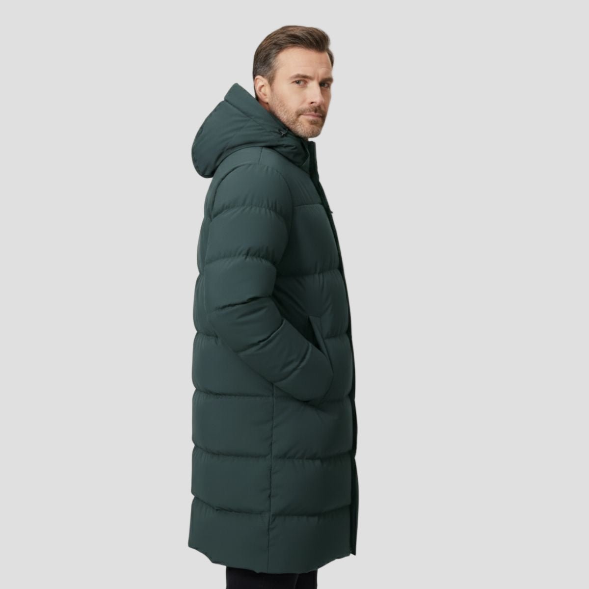 Whitmore | Insulated Longline Puffer Coat for Men - Rob Stevenson
