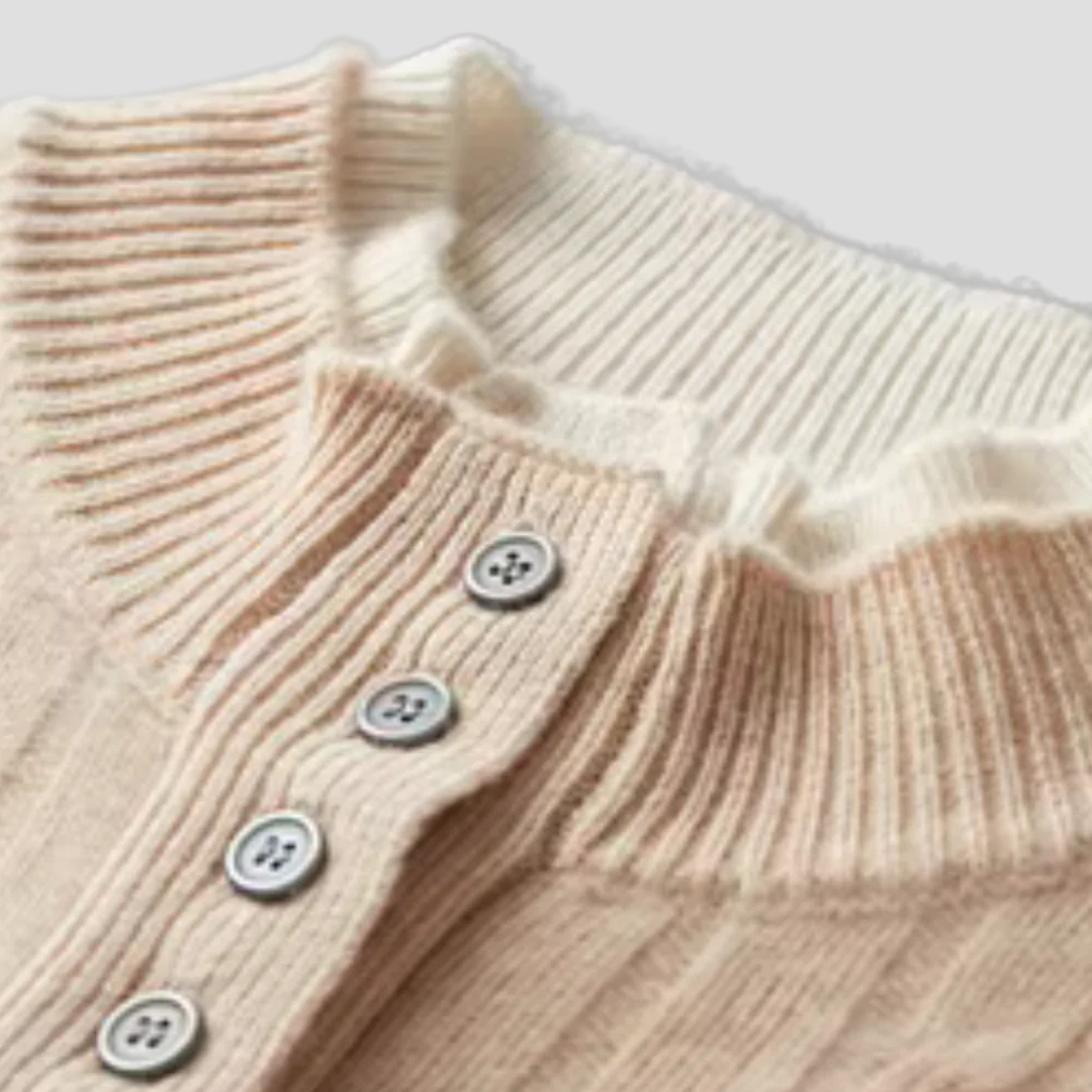 Theodore | Cable Knit Button Sweater