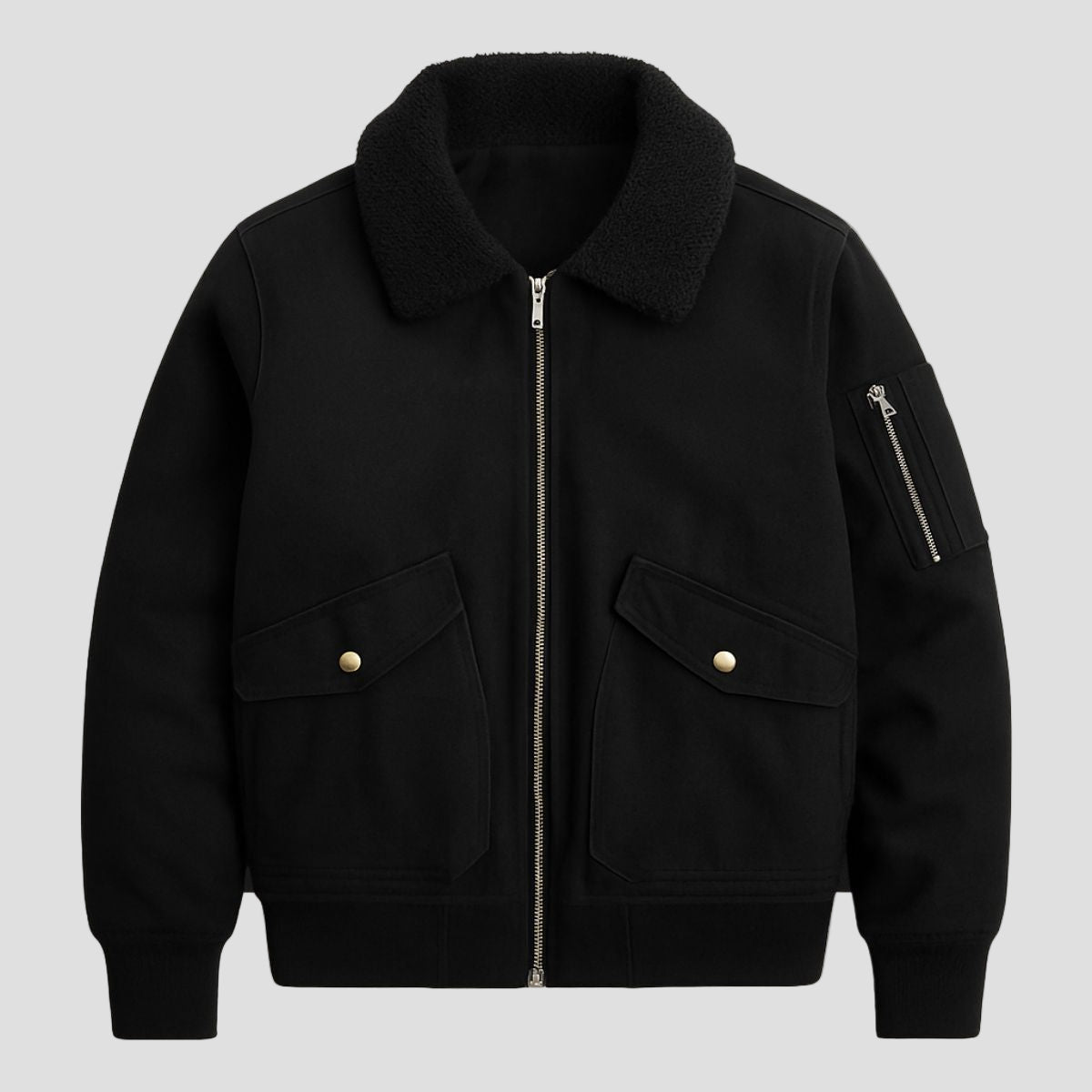 Langley | Fleece Lined Bomber Jacket for Men - Rob Stevenson
