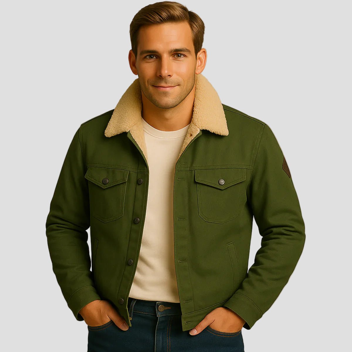 Knightsbridge | Fleece Lined Outdoor Jacket for Men - Rob Stevenson