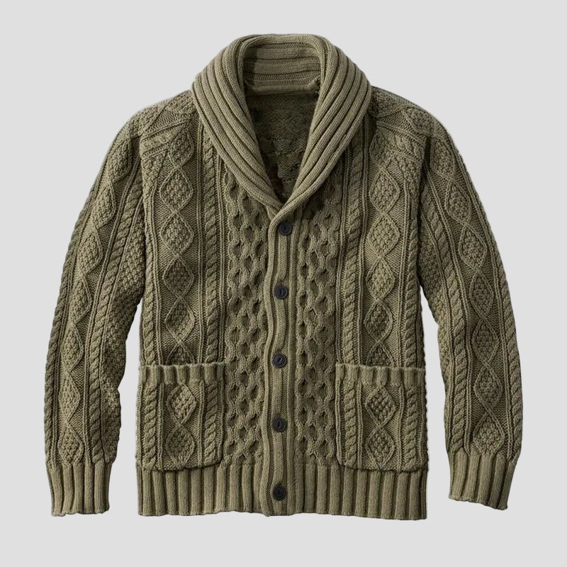 Noah | Knitted Jacquard Retro Casual Cardigan