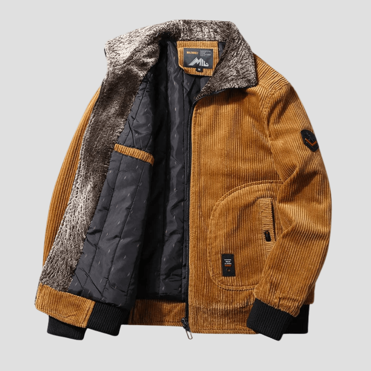 Dylan | Corduroy Fur Collar Jacket - Rob Stevenson