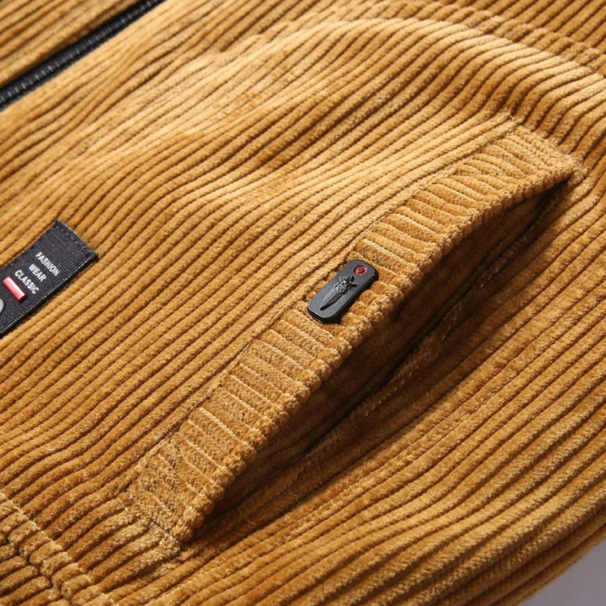 Dylan | Corduroy Fur Collar Jacket