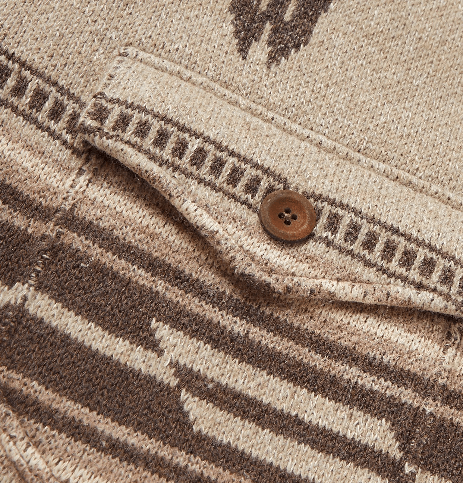 Vincent | Jacquard Lapel Knit Cardigan - Rob Stevenson