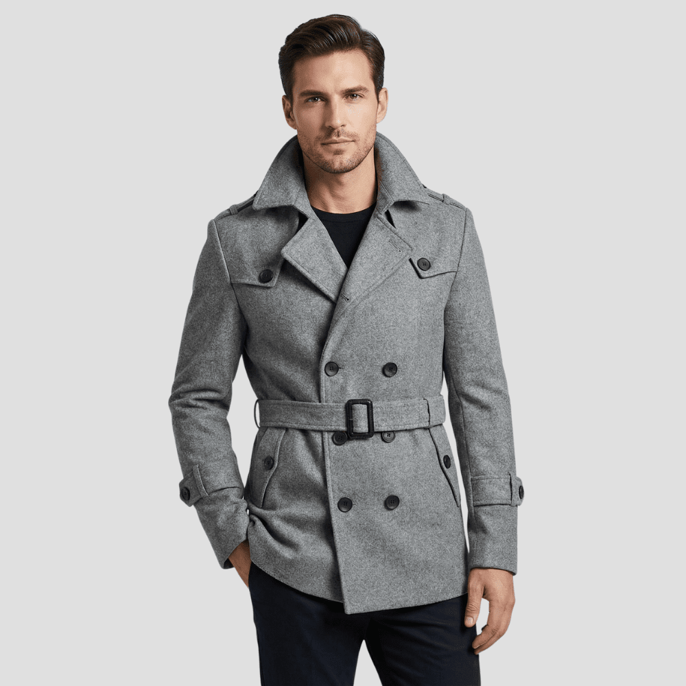 The Beaumont Belted Peacoat - Rob Stevenson