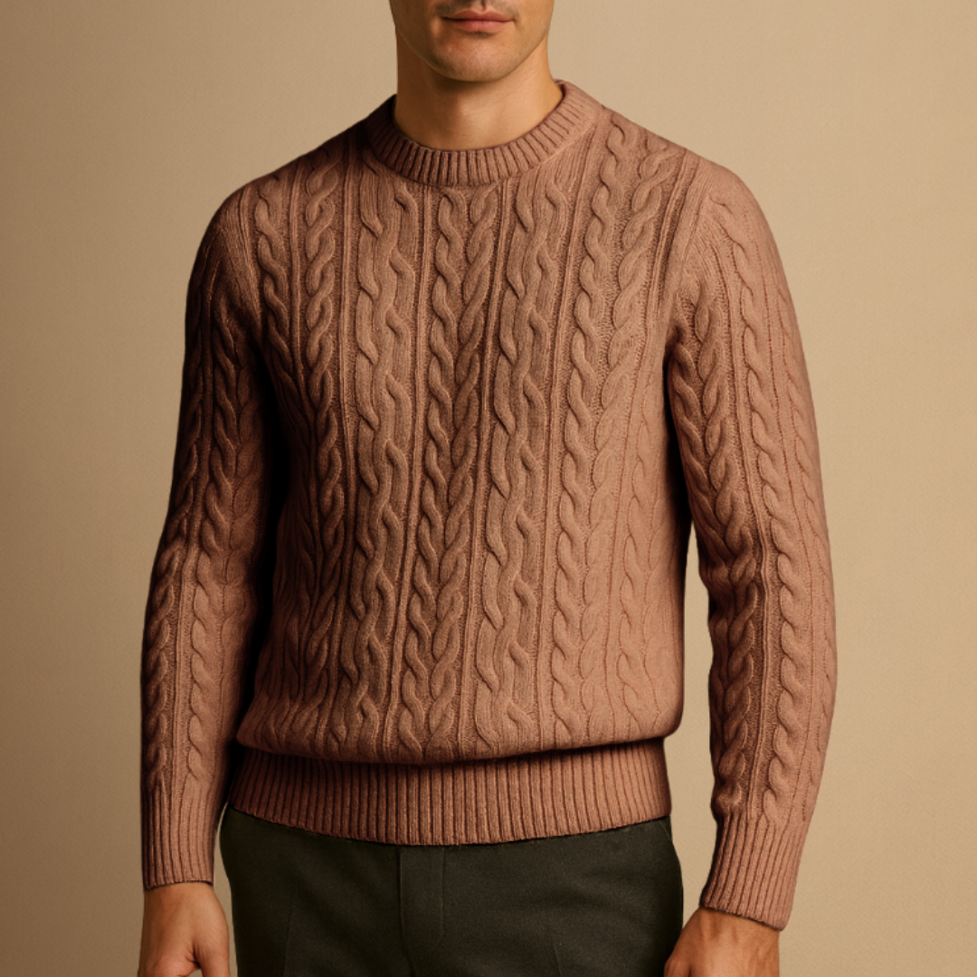 Julian | Wool Cable Knit Jumper