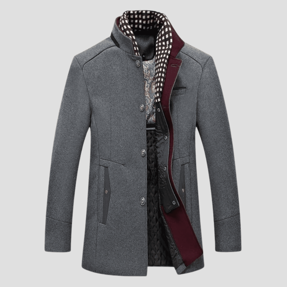 The Valmont Stand Collar Coat - Rob Stevenson