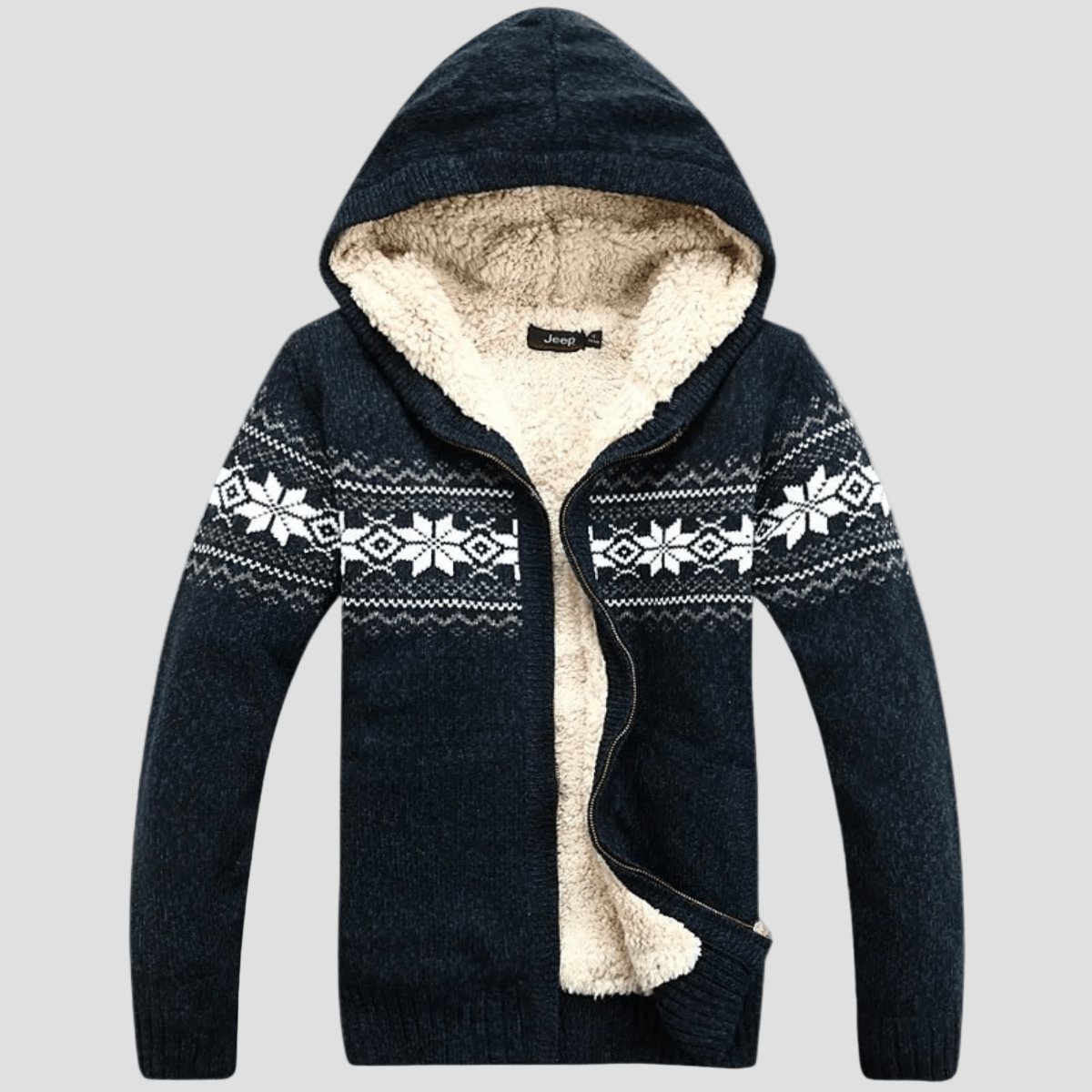 Montclair | Knit Zip Up Nordic Pattern Jacket - Rob Stevenson