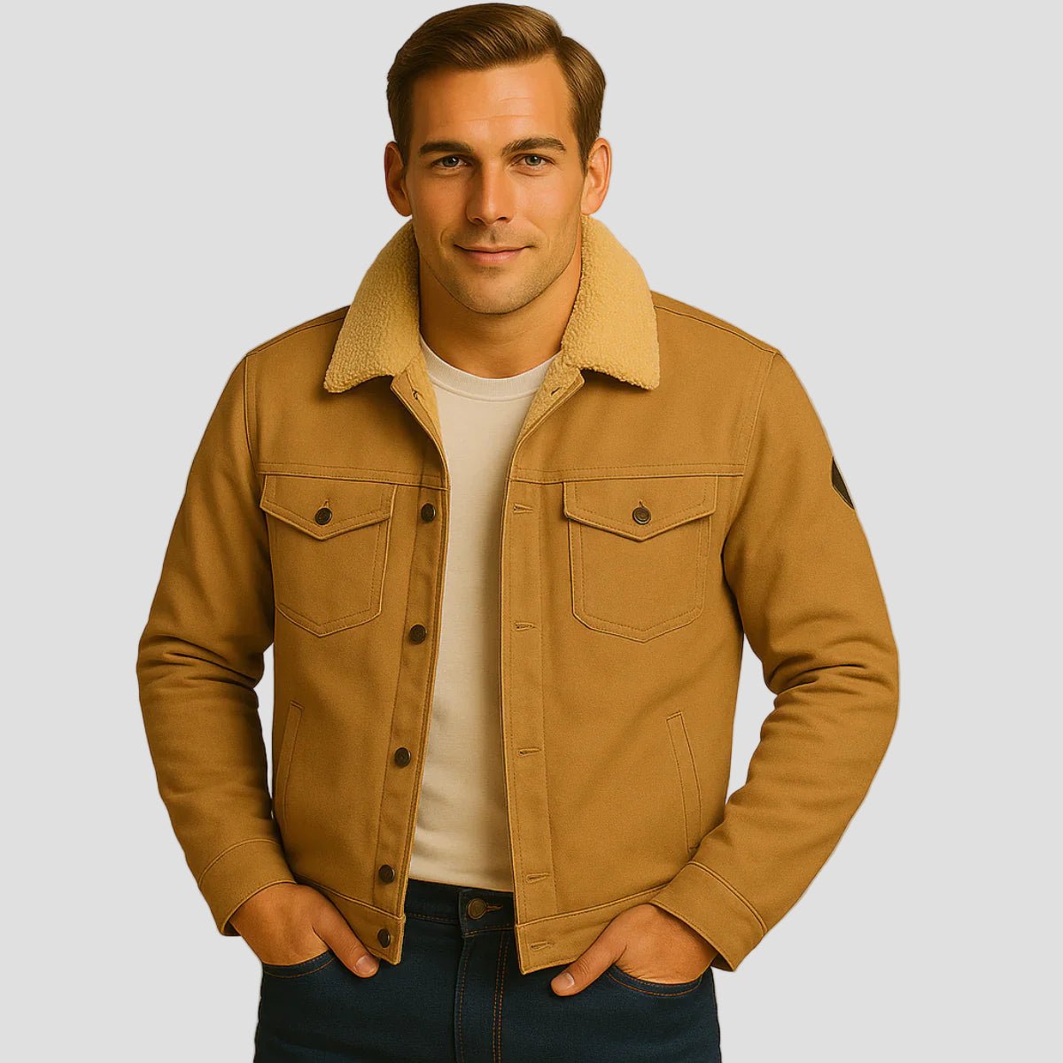 Knightsbridge | Fleece Lined Outdoor Jacket for Men - Rob Stevenson