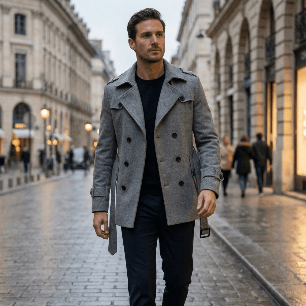 The Beaumont Belted Peacoat - Rob Stevenson