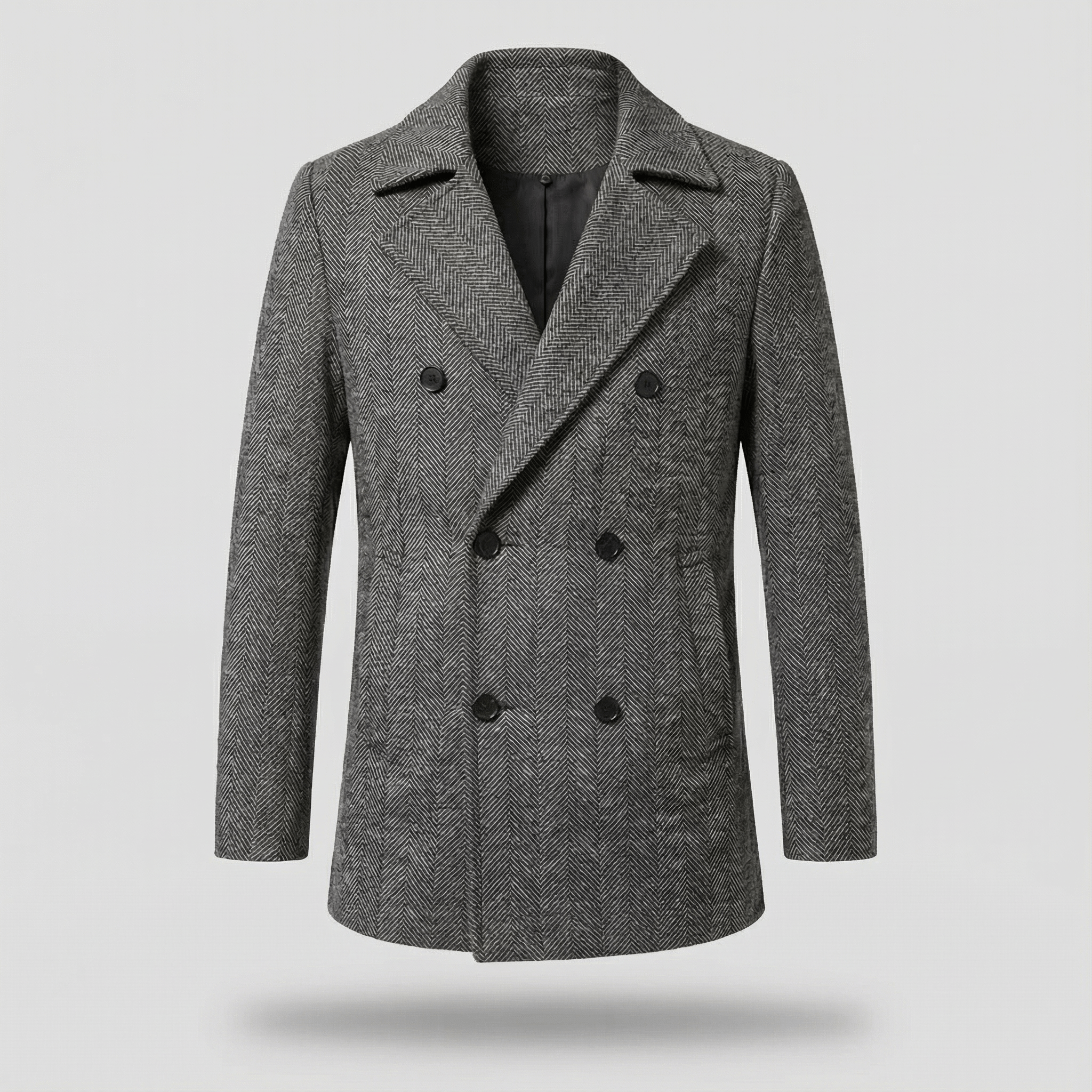 James | Herringbone Men's Coat - Rob Stevenson