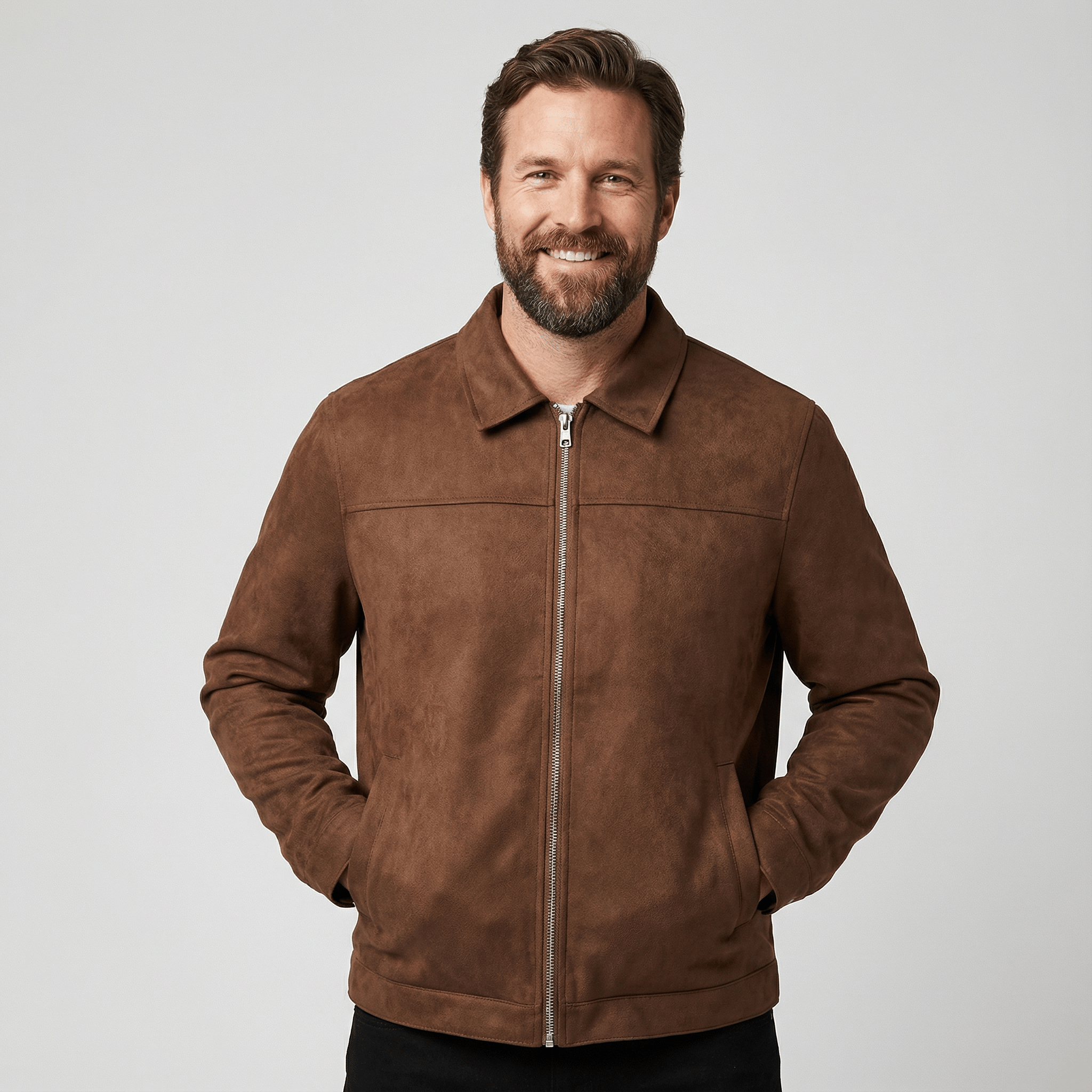 Luca | Classic Fashion Zipper PU Leather Jacket - Rob Stevenson