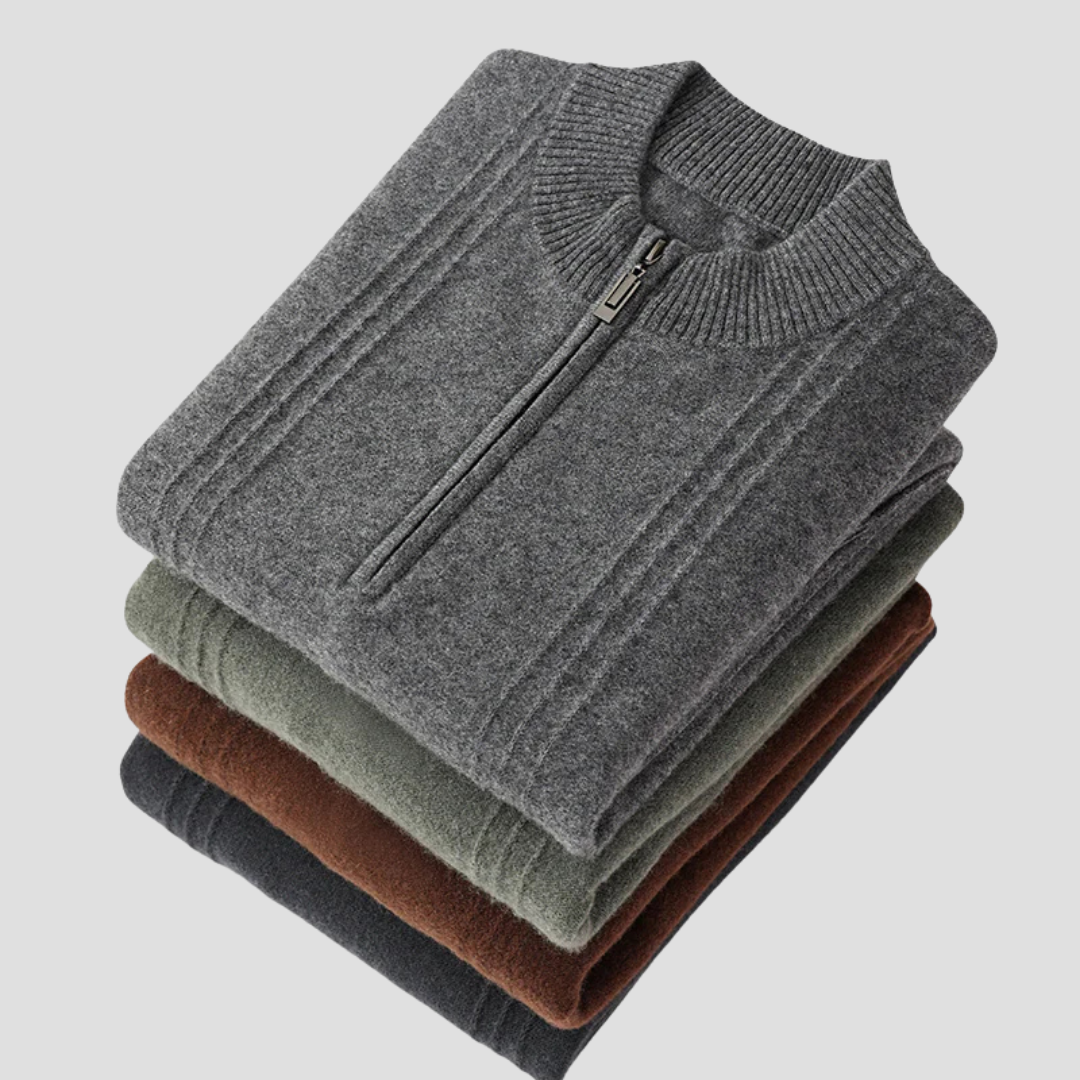 Alexander | Cashmere Half Zip Jumper