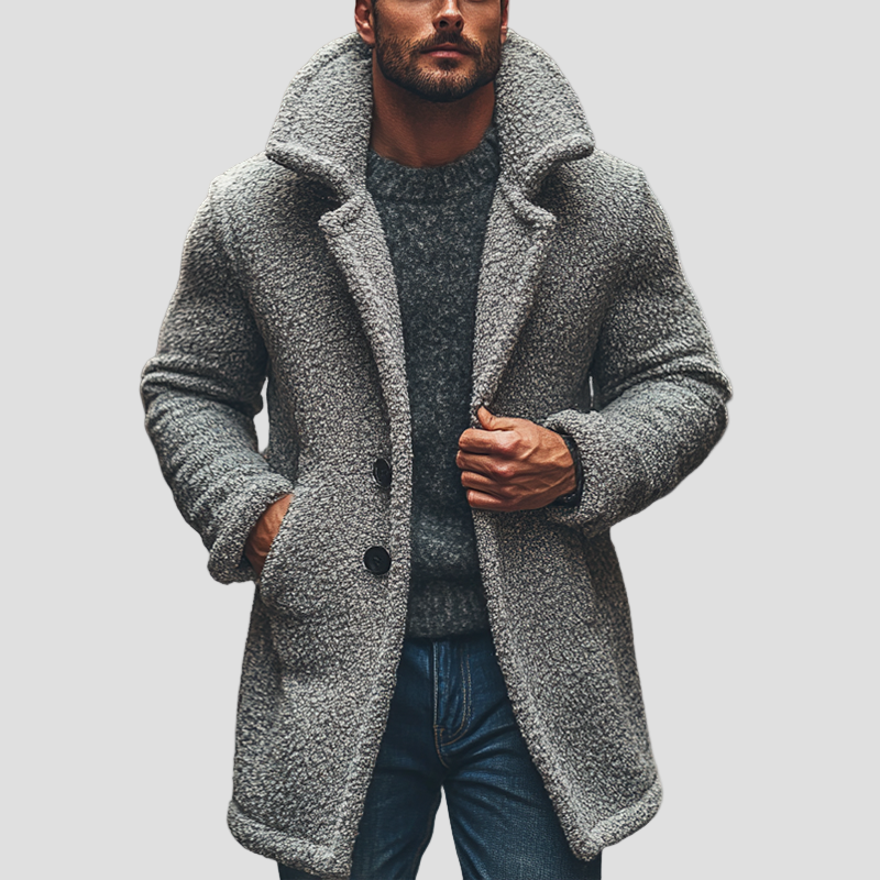 Nathan | Polar Fleece Lapel Coat