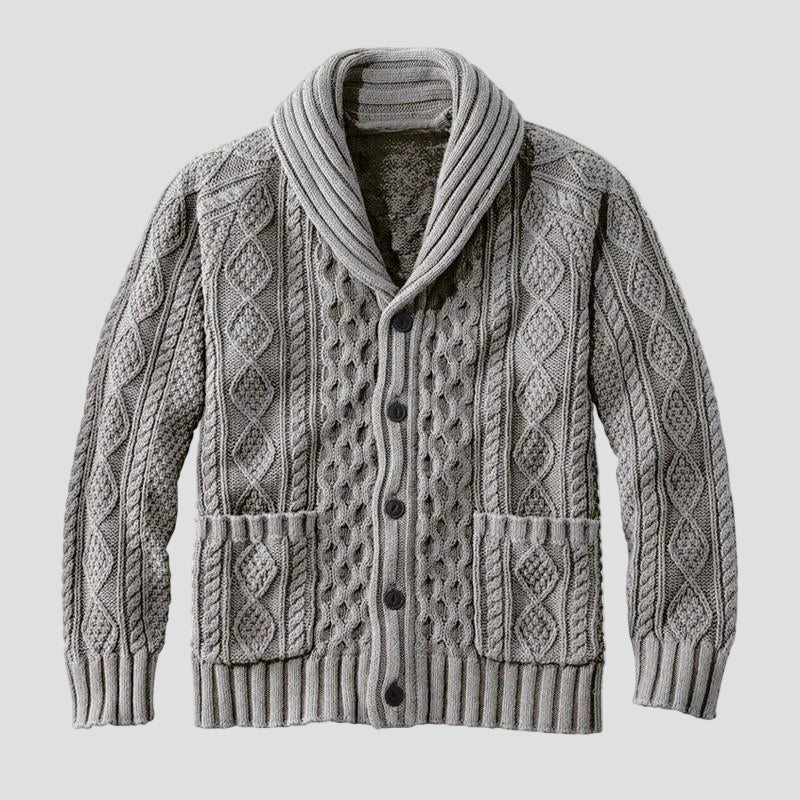 Noah | Knitted Jacquard Retro Casual Cardigan