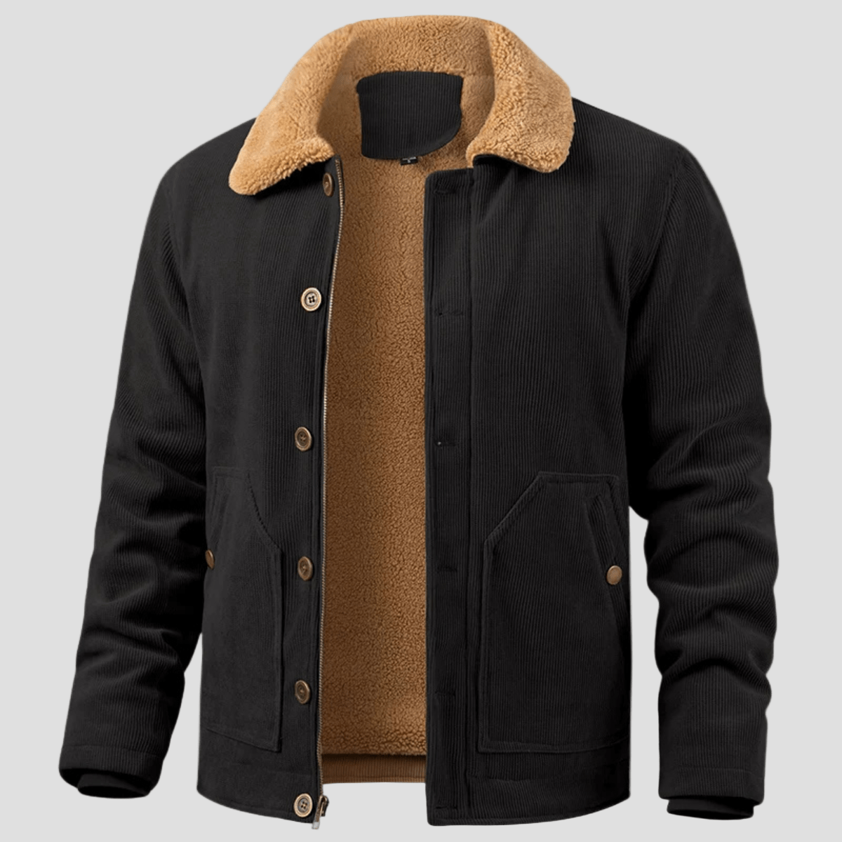 Aventino | Corduroy Sherpa Button Up Winter Jacket - Rob Stevenson