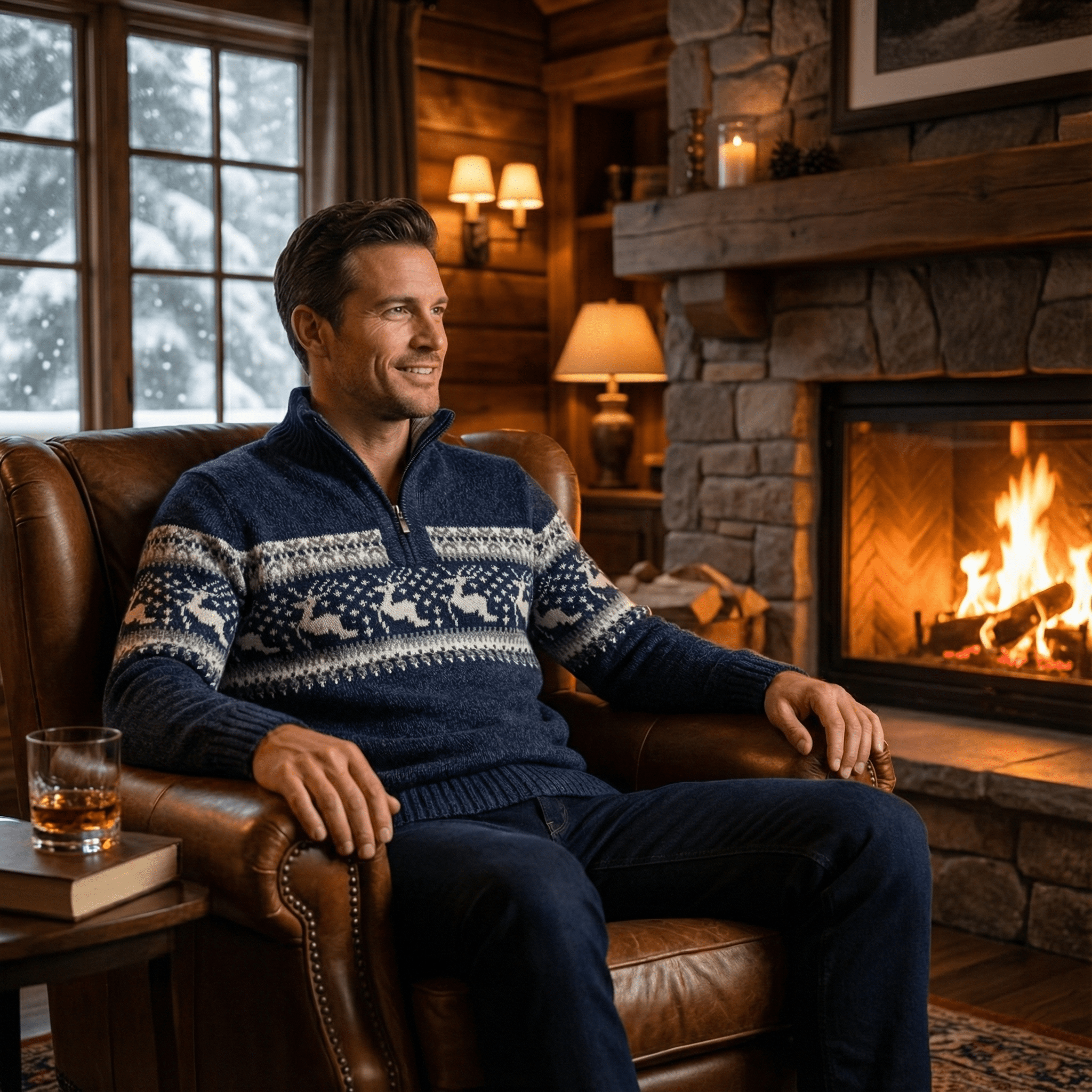 Bryson | Fair Isle Half - Zip Sweater - Rob Stevenson
