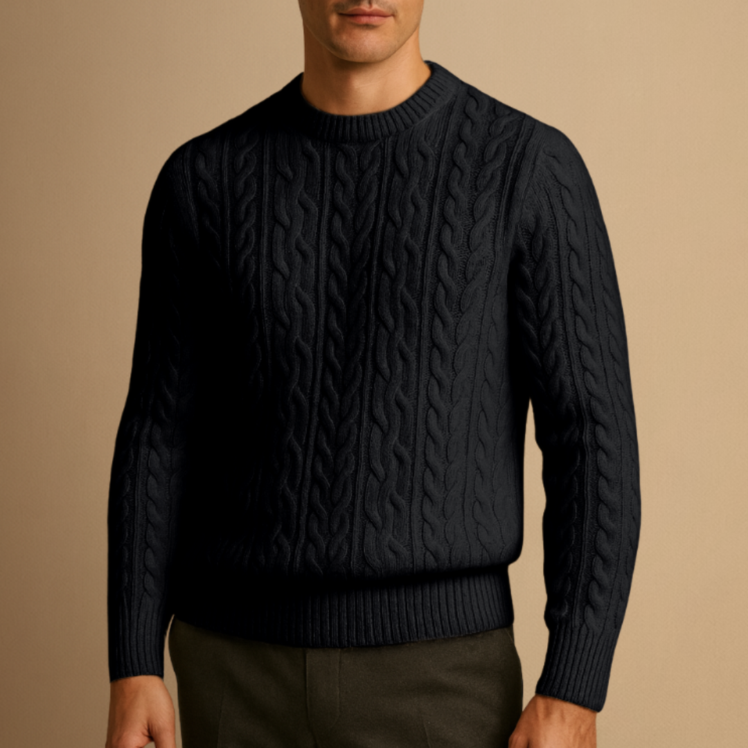 Julian | Wool Cable Knit Jumper
