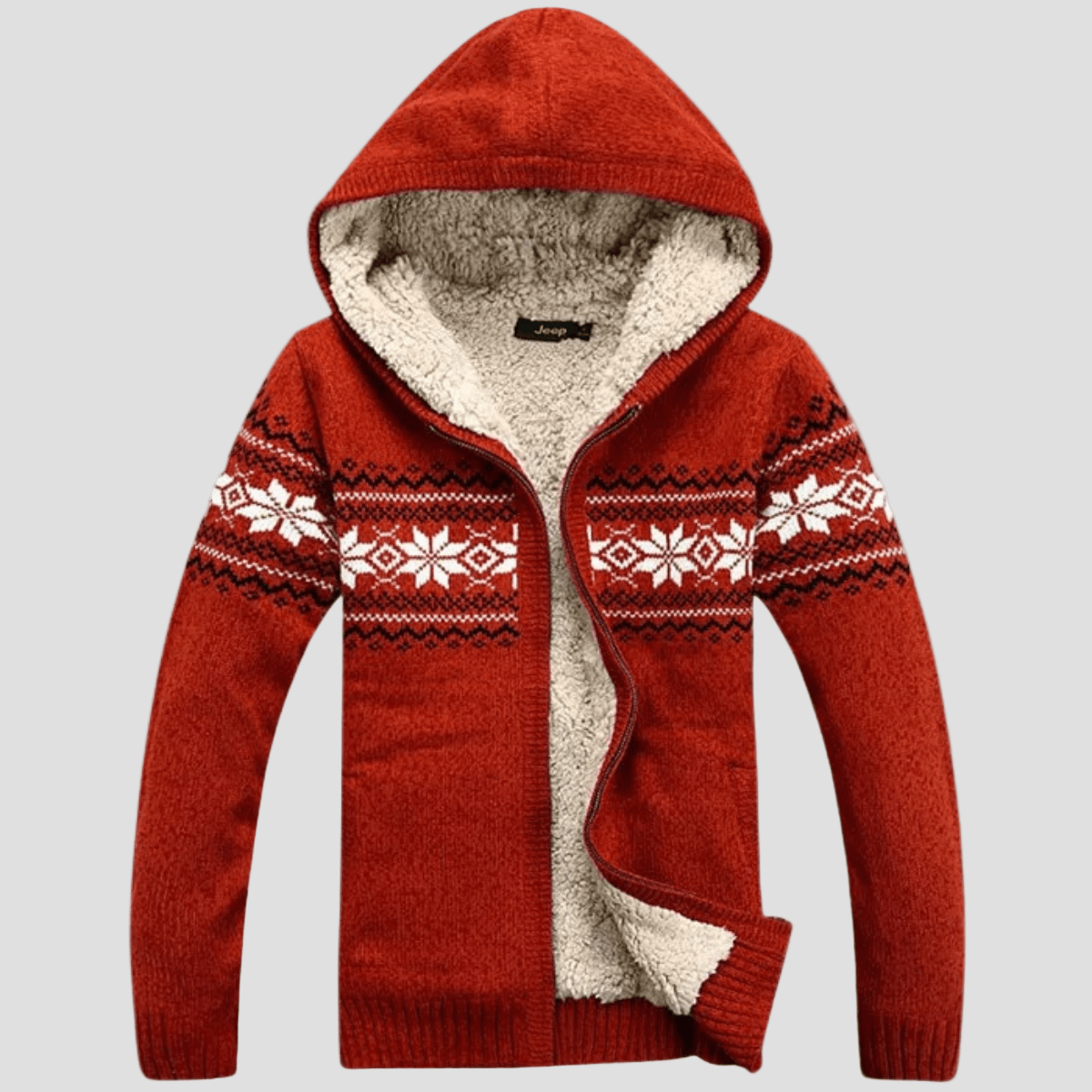 Montclair | Knit Zip Up Nordic Pattern Jacket - Rob Stevenson