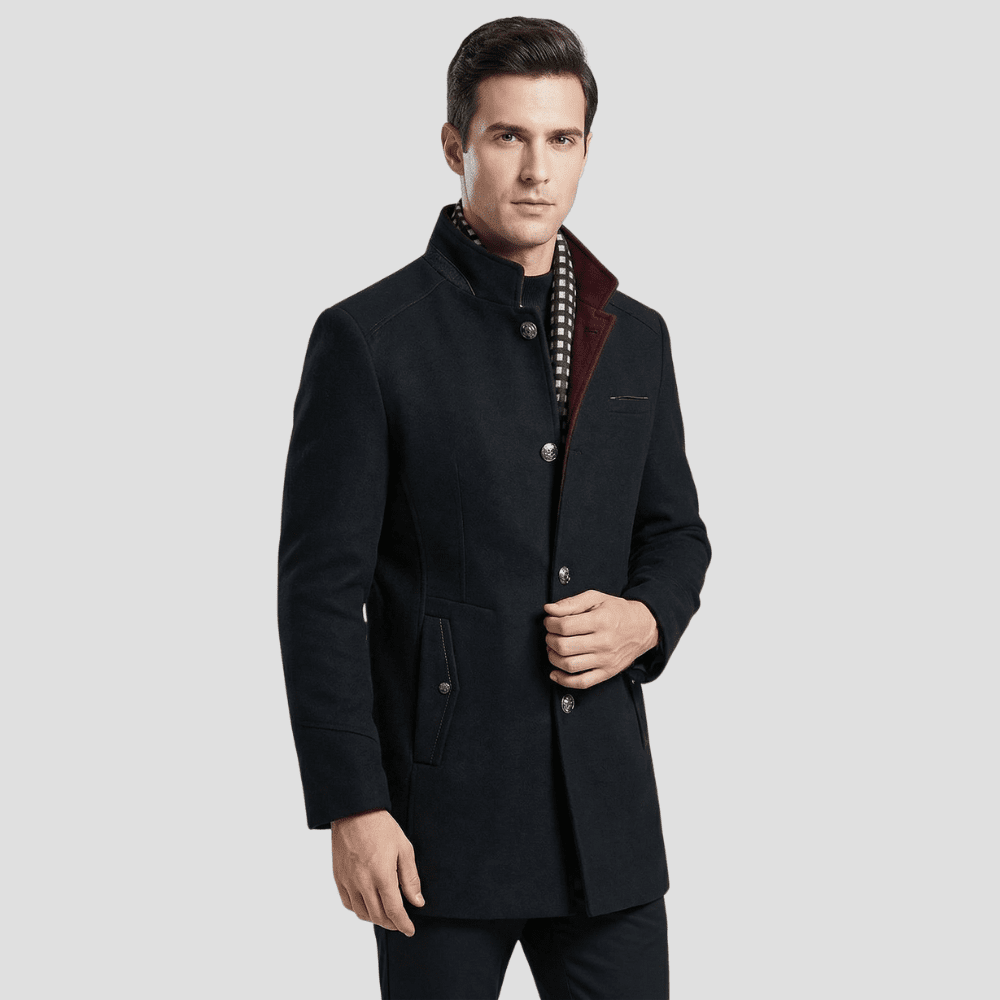 The Valmont Stand Collar Coat - Rob Stevenson