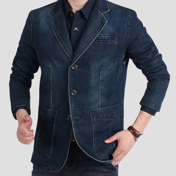 Aiden | Men’s Denim Blazer in Smart Casual Style