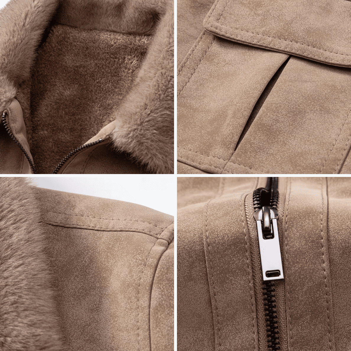 Motorcycle Jacket with a Thick Fleece Collar - Rob Stevenson