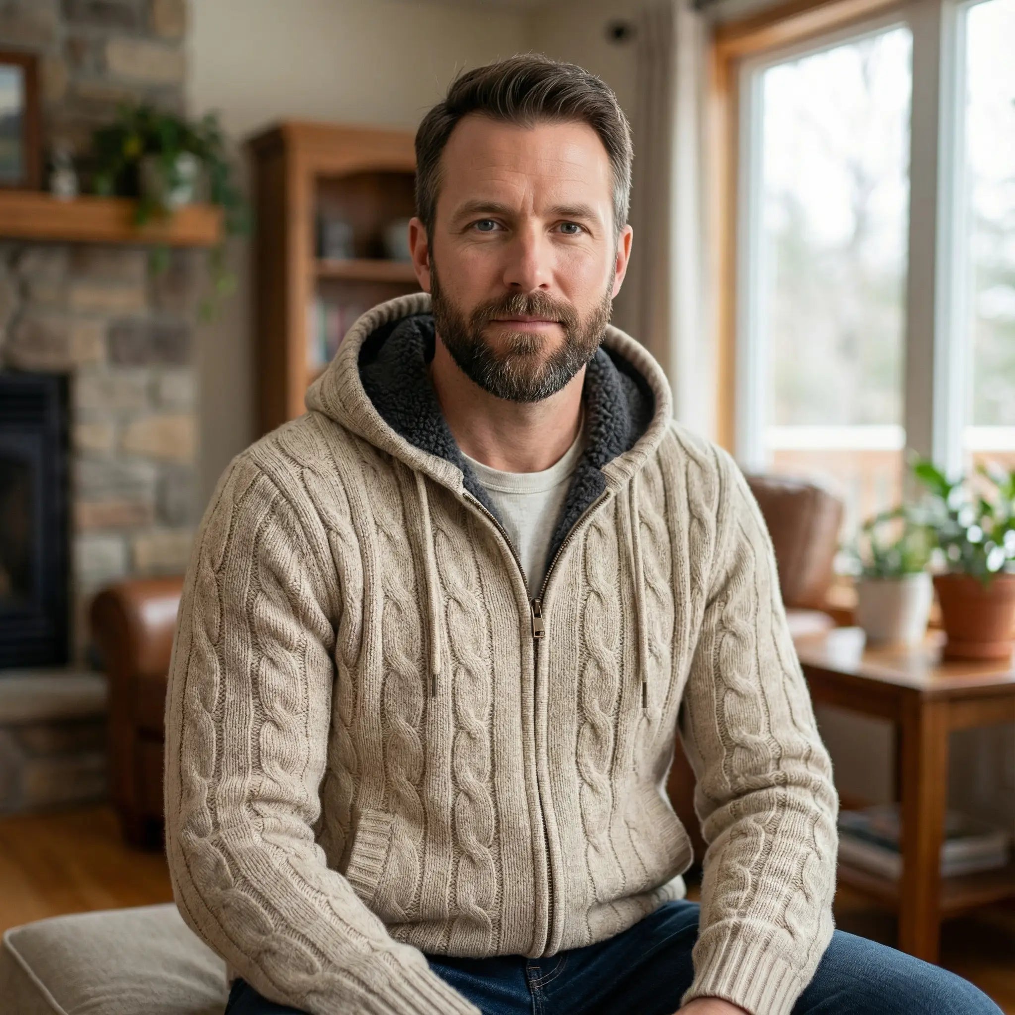 Gavin | Cozy Wool Hooded Sweater - Rob Stevenson