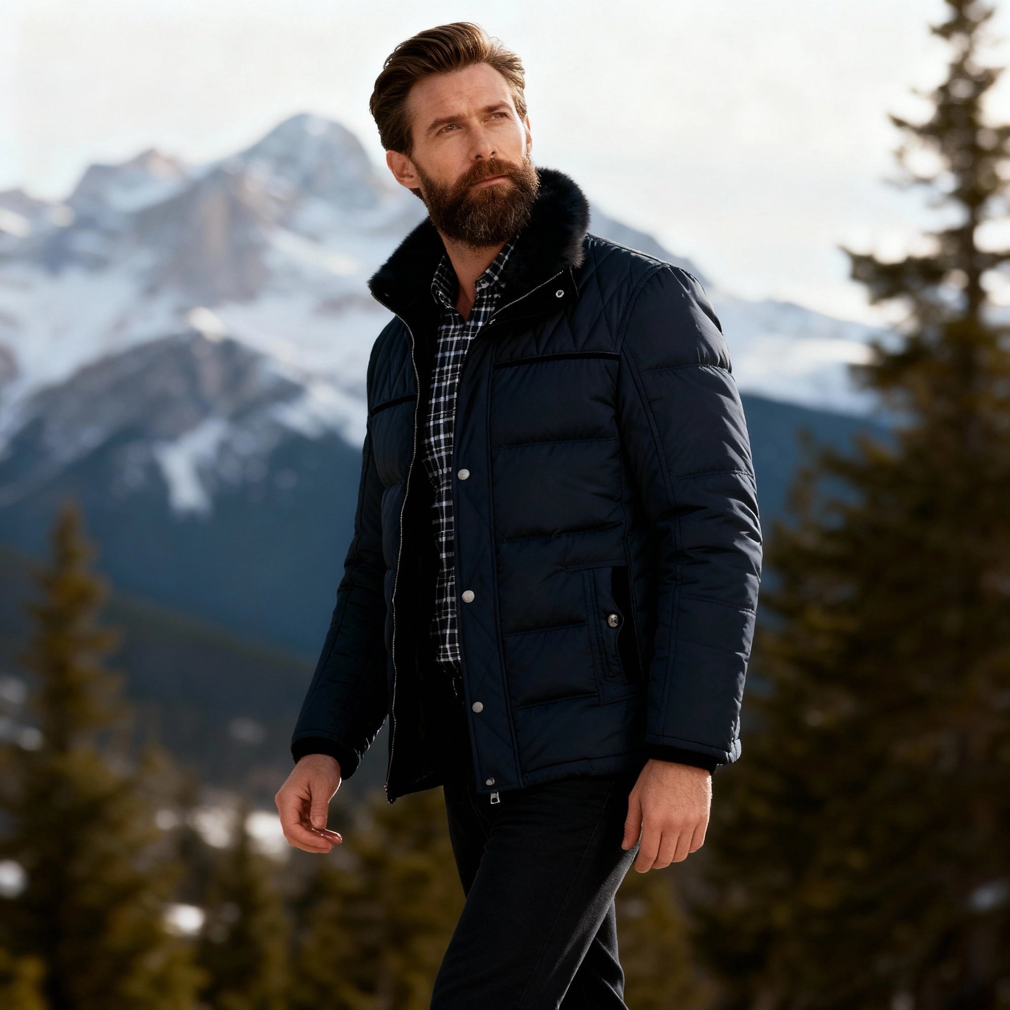 Bennett | Plush Fur - Lined Quilted Winter Jacket - Rob Stevenson