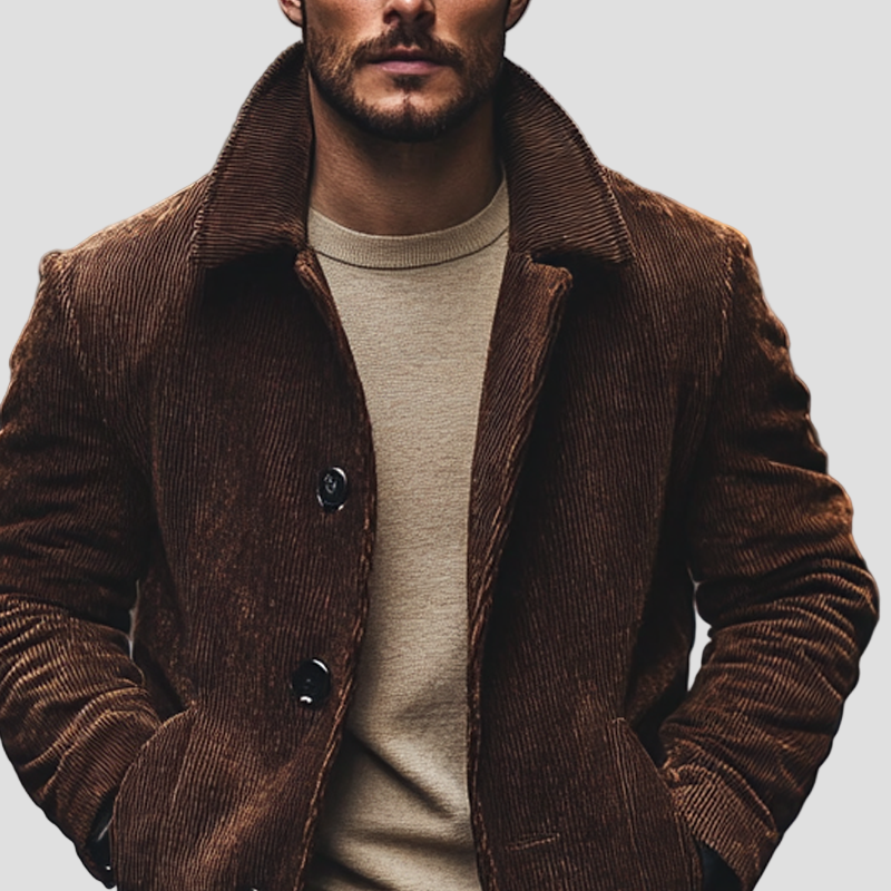 Hunter | Corduroy Mid-Length Coat