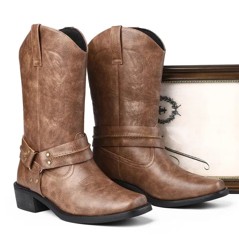 Levi | Western Leather Cowboy Boots for Men - Rob Stevenson