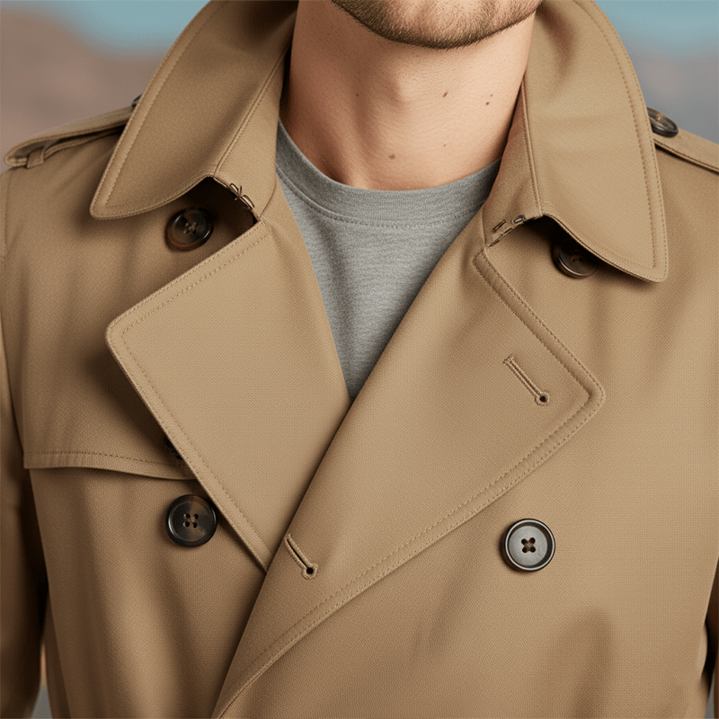 Benjamin | Twill Cotton Trench Coat - Rob Stevenson