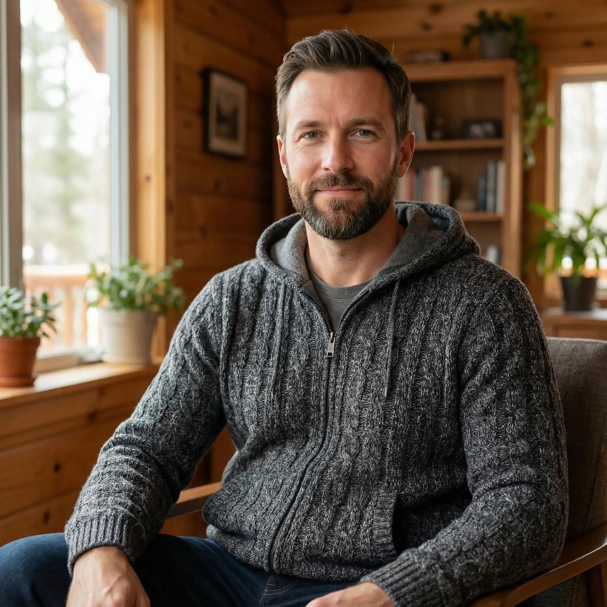 Gavin | Cozy Wool Hooded Sweater - Rob Stevenson